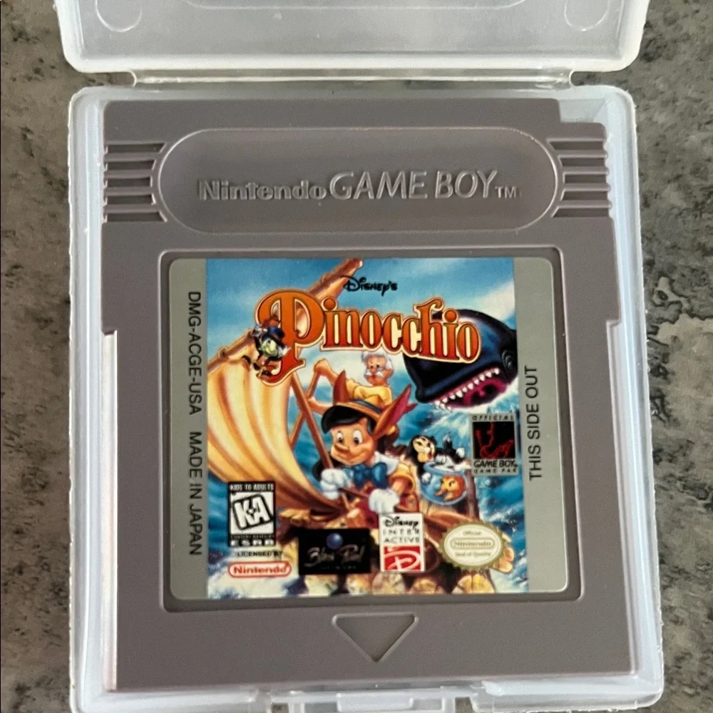 Nintendo Game Boy Pinocchio Game Cartridge - Gray